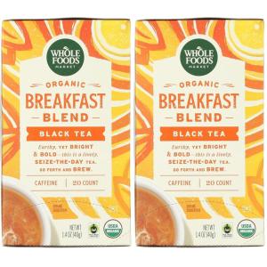 Whole Foods Market, Tea Black Breakfast Blend Organic, 20 Count(20 CT (Pack of 2))