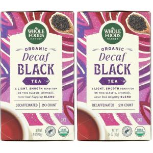 Whole Foods Market, Tea Black Decaf Organic, 20 Count(20 CT (Pack of 2))