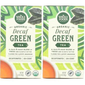 Whole Foods Market, Tea Green Decaf Organic, 20 Count(20 CT (Pack of 2))
