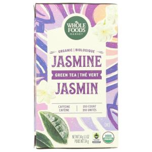 Whole Foods Market, Tea Green Jasmine Organic, 20 Count(20 CT)