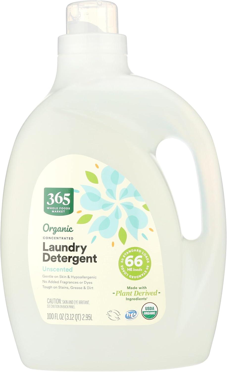 image:image365 by Whole Foods Market Organic Concentrated Laundry Detergent Citrus Geranium Scent 66 HE Loads 100 Fl OzUnscented