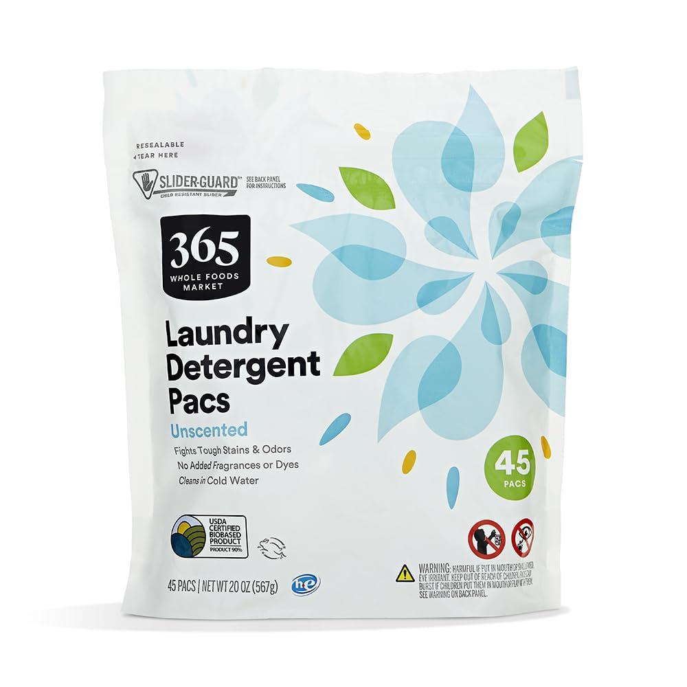 image:image365 by Whole Foods Market Laundry Detergent Pods Unscented 45 Count 20 Ounce