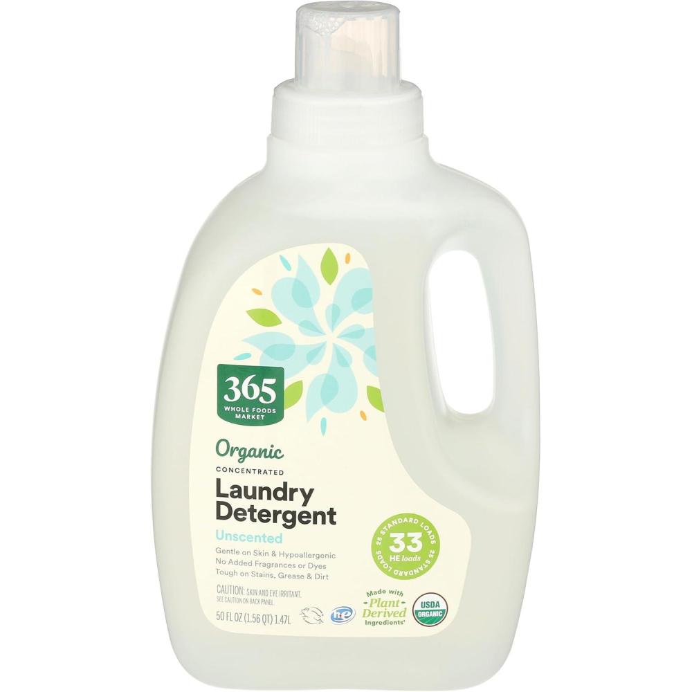 image:image365 by Whole Foods Market Organic Concentrated Laundry Detergent Citrus Geranium Scent 66 HE Loads 100 Fl OzUnscented