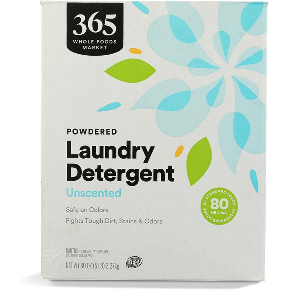 image:image365 by Whole Foods Market Powdered Laundry Detergent Unscented 80 HE Loads 80 Ounce80 Ounce Pack of 1