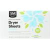 365 by Whole Foods Market, Fabric-Softening Dryer Sheets, Unscented, 80 Count(80 Count (Pack of 2))