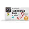 365 by Whole Foods Market, Flextra Strength Drawstring Tall Kitchen Trash Bags, 13 Gallon, 38 Count(White)