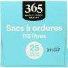 365 by Whole Foods Market, Flextra Strength Drawstring Trash Bags, 30 Gallon, 25 Count(25 Count (Pack of 1))