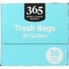 365 by Whole Foods Market, Flextra Strength Drawstring Trash Bags, 30 Gallon, 35 Count(35 Count (Pack of 1))