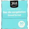 365 by Whole Foods Market, Gallon Size Freezer Bags, Double Zipper, 30 Count(30 Count (Pack of 1))