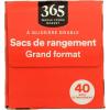 365 by Whole Foods Market, Gallon Size Storage Bags, Double Zipper, 40 Count(40 Count (Pack of 1))