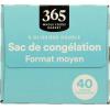 365 by Whole Foods Market, Quart Size Freezer Bags, Double Zipper, 40 Count(40 Count (Pack of 1))