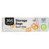 365 by Whole Foods Market, Quart Size Storage Bags, Double Zipper, 25 Count(25 Count (Pack of 12))