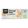 365 by Whole Foods Market, Quart Size Storage Bags, Double Zipper, 25 Count(25 Count (Pack of 12))