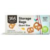 365 by Whole Foods Market, Quart Size Storage Bags, Double Zipper, 50 Count(50 Count)