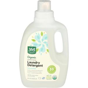 365 by Whole Foods Market, Organic Concentrated Laundry Detergent, Citrus Geranium Scent, 66 HE Loads, 100 Fl Oz(Unscented)