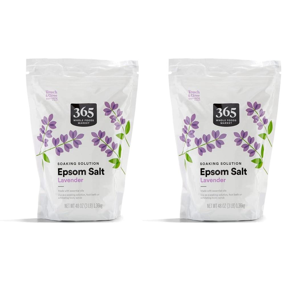 image:image365 by Whole Foods Market Epsom Salt Soaking Solution Lavender 48 Ounce48 Ounce Pack of 2