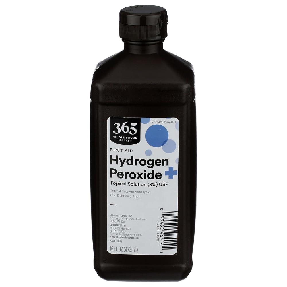 image:image365 by Whole Foods Market Hydrogen Peroxide Topical First Aid Antiseptic 16 Fl Oz16 Fl Oz Pack of 1