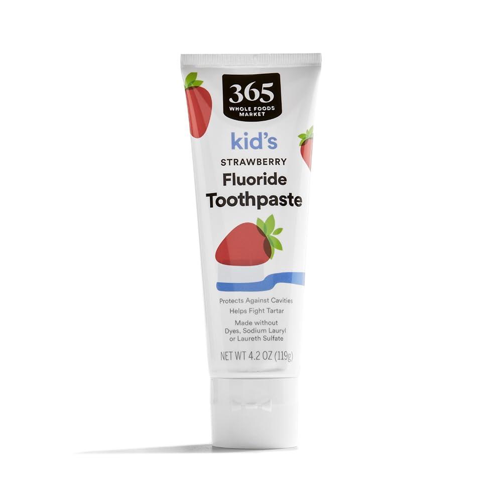 image:image365 by Whole Foods Market Kids Strawberry Fluoride Toothpaste 42 Ounce42 Ounce Pack of 1