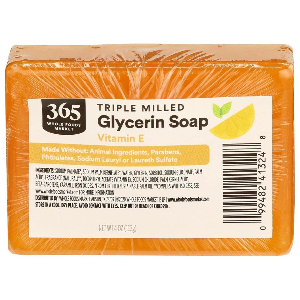 image:image365 by Whole Foods Market Translucent Lavender Soap Bar Triple Milled Glycerin Soap 4 OunceCoffee