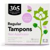 365 by Whole Foods Market, Non-Applicator Tampons, Made with Organic Cotton, Regular Absorbency, Unscented, 18 Count