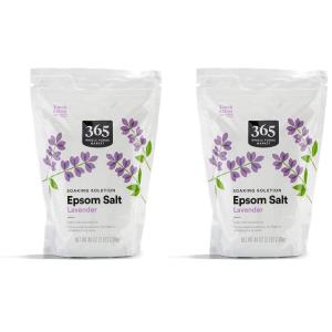 365 by Whole Foods Market, Epsom Salt Soaking Solution, Lavender, 48 Ounce(48 Ounce (Pack of 2))