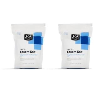 365 by Whole Foods Market, Epsom Salt Soaking Solution, Lavender, 48 Ounce(64 Ounce (Pack of 2))