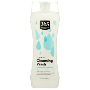 365 by Whole Foods Market, Feminine Cleansing Wash, Essence of Cucumber, 15 Fl Oz(15 Fl Oz (Pack of 1))