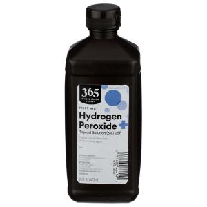 365 by Whole Foods Market, Hydrogen Peroxide, Topical First Aid Antiseptic, 16 Fl Oz(16 Fl Oz (Pack of 1))