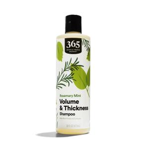 365 by Whole Foods Market, Volume & Thickness Shampoo with Rice Protein & Collagen, Rosemary Mint Scent, 16 Fl Oz