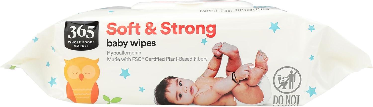 image:image365 by Whole Foods Market Soft amp Strong Disposable Baby Wipes FragranceFree 100 Count100 Count Pack of 1