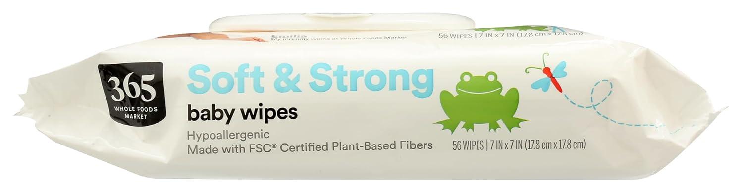 image:image365 by Whole Foods Market Soft amp Strong Disposable Baby Wipes FragranceFree 56 Count56 Count Pack of 1