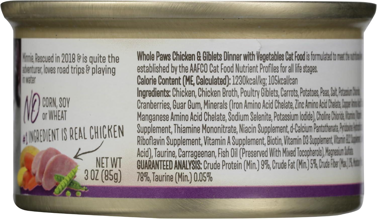 image:imageWhole Paws Chicken and Tuna Recipe Cat Food 3 ozChicken