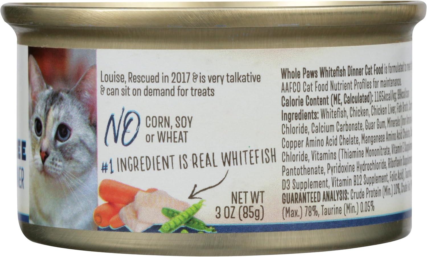 image:imageWhole Paws Chicken and Tuna Recipe Cat Food 3 ozWhitefish
