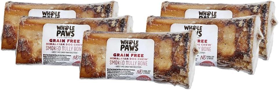 image:imageWhole Paws Smoked Beef Bone with Bully Stick amp Himalayan Cheese Large For Dogs 60 lbs amp Under 10 OunceSmoked
