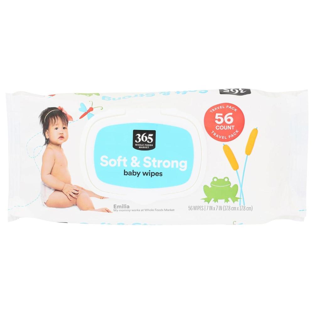 image:image365 by Whole Foods Market Soft amp Strong Disposable Baby Wipes FragranceFree 56 Count56 Count Pack of 1