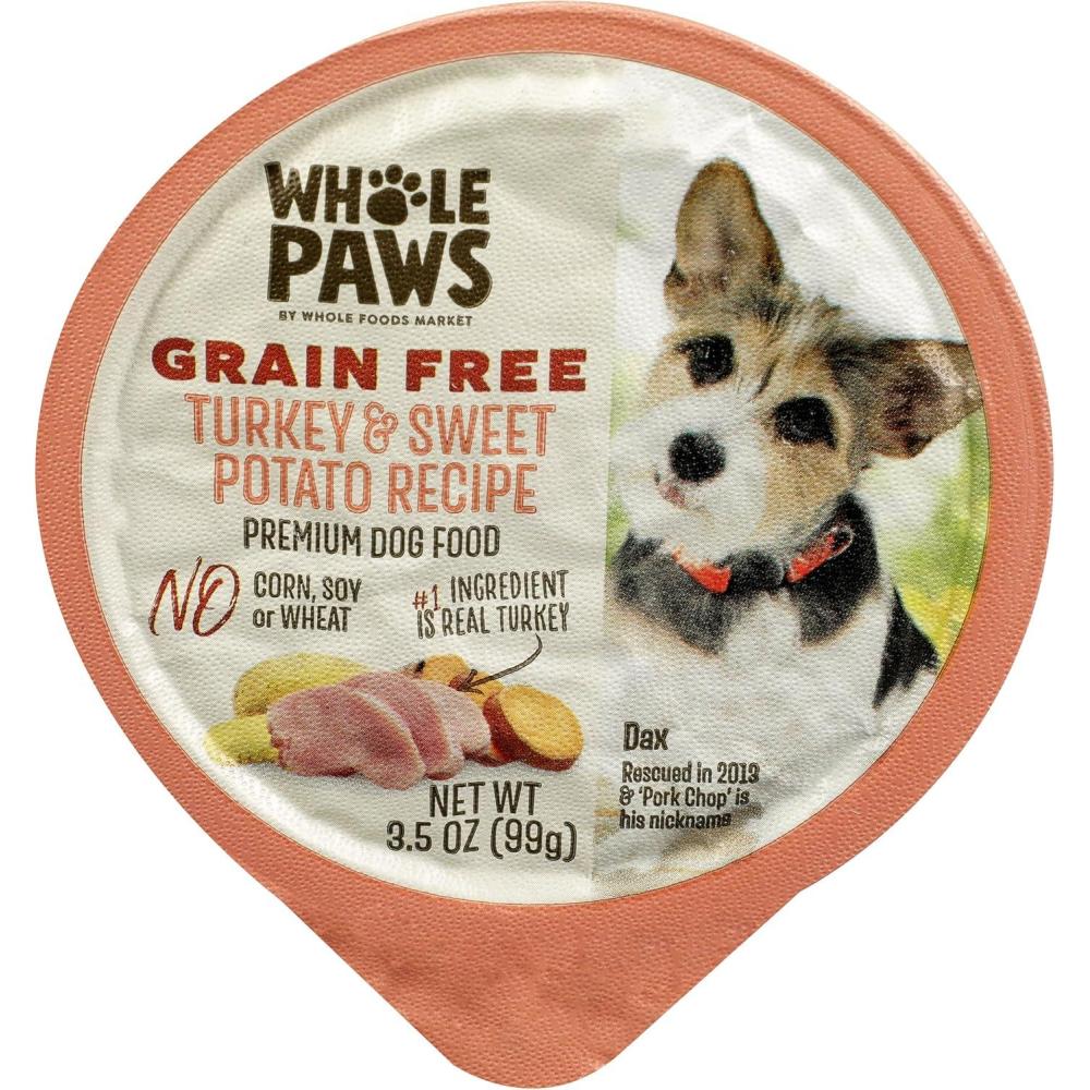 image:imageWhole Paws Grain Free Wet Dog Food Turkey amp Sweet Potato Recipe 35 OunceTurkey Sweet Potato