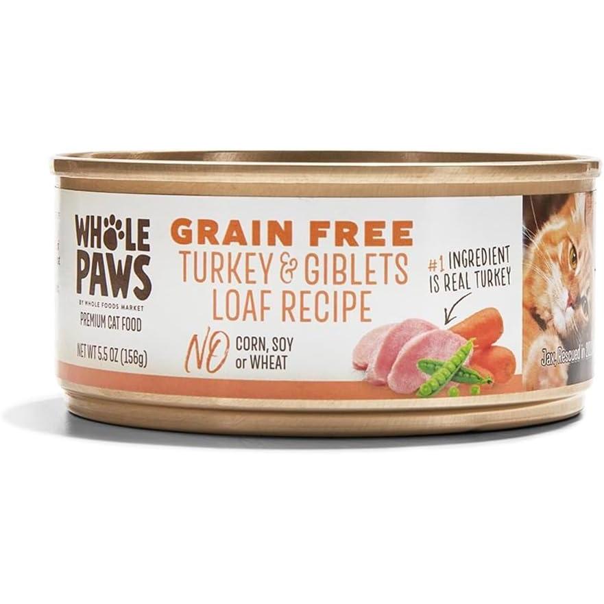 image:imageWhole Paws GrainFree Wet Cat Food Chicken Pat 55 OunceTurkey And Giblet