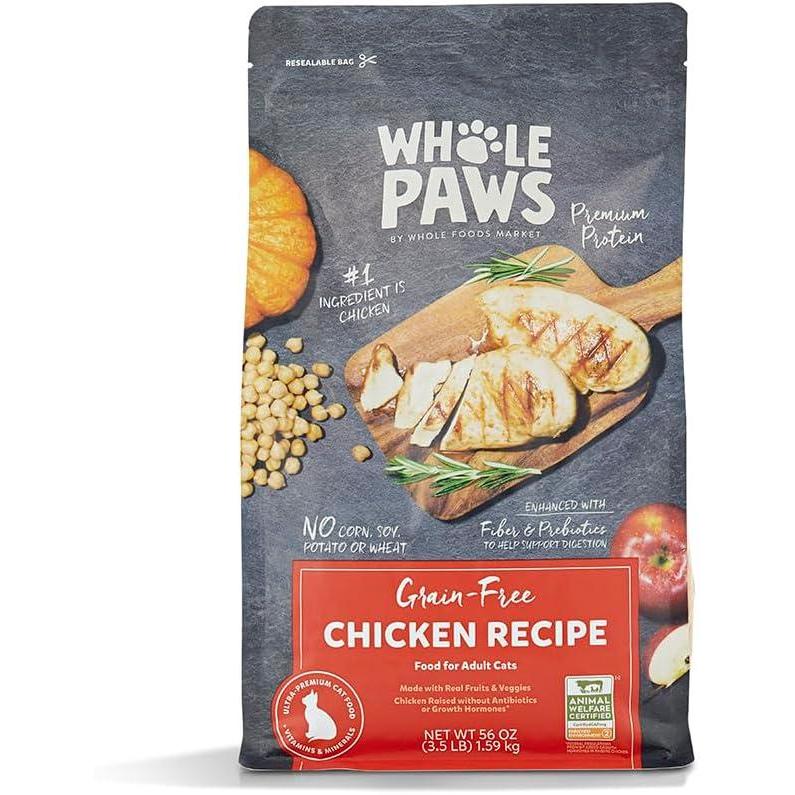 image:imageWhole Paws by Whole Foods Market GrainFree Adult Cat Food Organic Chicken Recipe 35 Pound