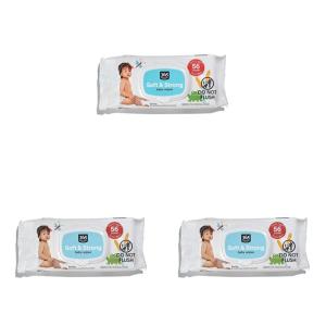 365 by Whole Foods Market, Soft & Strong Disposable Baby Wipes, Fragrance-Free, 56 Count(56 Count (Pack of 3))