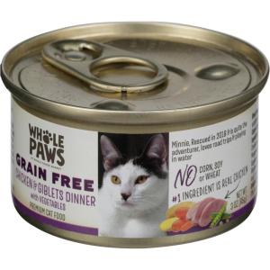 Whole Paws Chicken and Tuna Recipe Cat Food, 3 oz(Chicken)