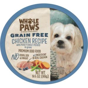 Whole Paws, Grain Free Wet Dog Food, Turkey & Sweet Potato Recipe, 3.5 Ounce(Chicken  Peas & Sweet Potatoes)