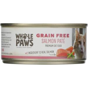 Whole Paws, Grain-Free Wet Cat Food, Chicken Paté, 5.5 Ounce(Salmon)