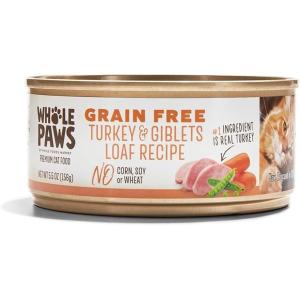 Whole Paws, Grain-Free Wet Cat Food, Chicken Paté, 5.5 Ounce(Turkey And Giblet)