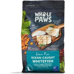 Whole Paws by Whole Foods Market, Adult Dog Food, Chicken & Quinoa Recipe, 4 Pound(Whitefish & Sweet Potato)