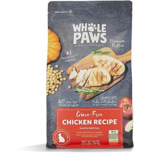 Whole Paws by Whole Foods Market, Grain-Free Adult Cat Food, Organic Chicken Recipe, 3.5 Pound