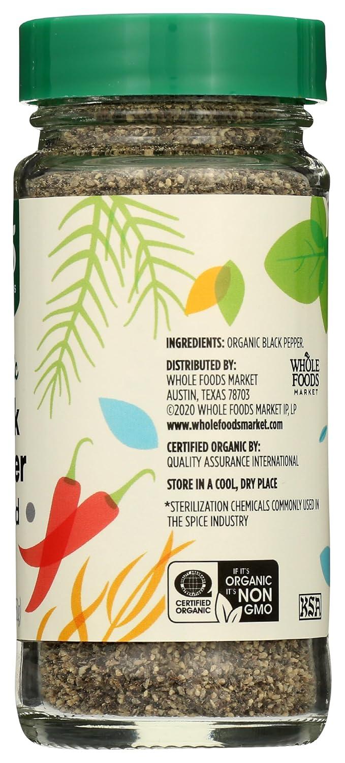 image:image365 by Whole Foods Market Organic Black Pepper Ground 18 Ounce