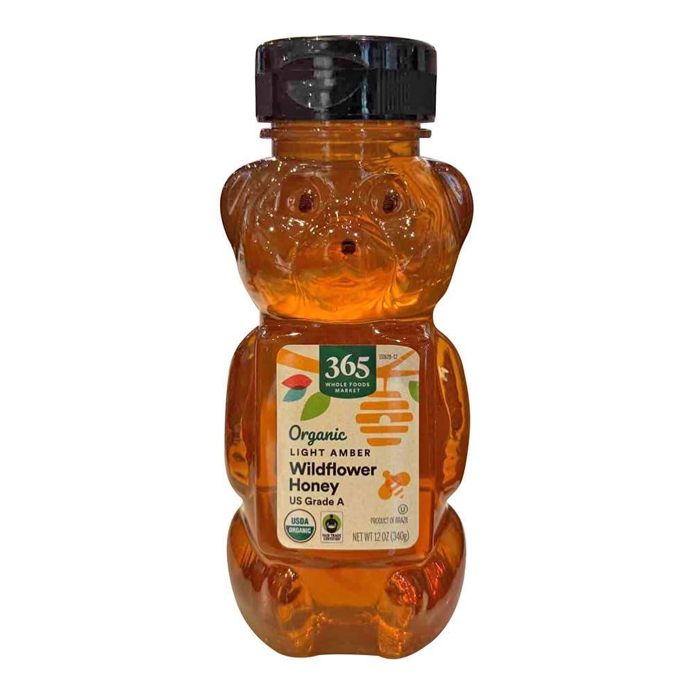 image:image365 by Whole Foods Market Organic Light Amber Wildflower Honey 12 OunceOrganic Honey