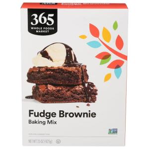365 by Whole Foods Market, Chocolate Fudge Brownie Mix, 15 Ounce(15 Ounce (Pack of 1))