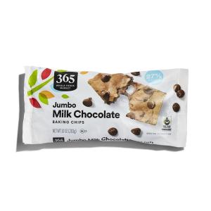 365 by Whole Foods Market, Jumbo Milk Chocolate Baking Chips, 10 oz(10 Ounce (Pack of 1))