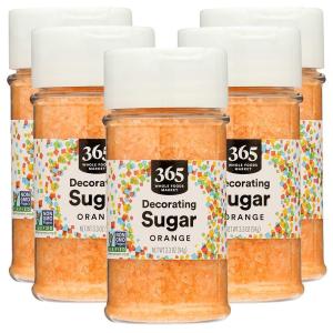 365 by Whole Foods Market, Orange Colored Sugar, 3.3 Ounce(3.3 Ounce (Pack of 5))